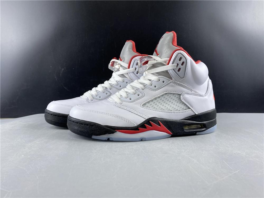 AJ 5 Fire Red Silver Tongue (2020) Shoes Sneakers – nk0000787