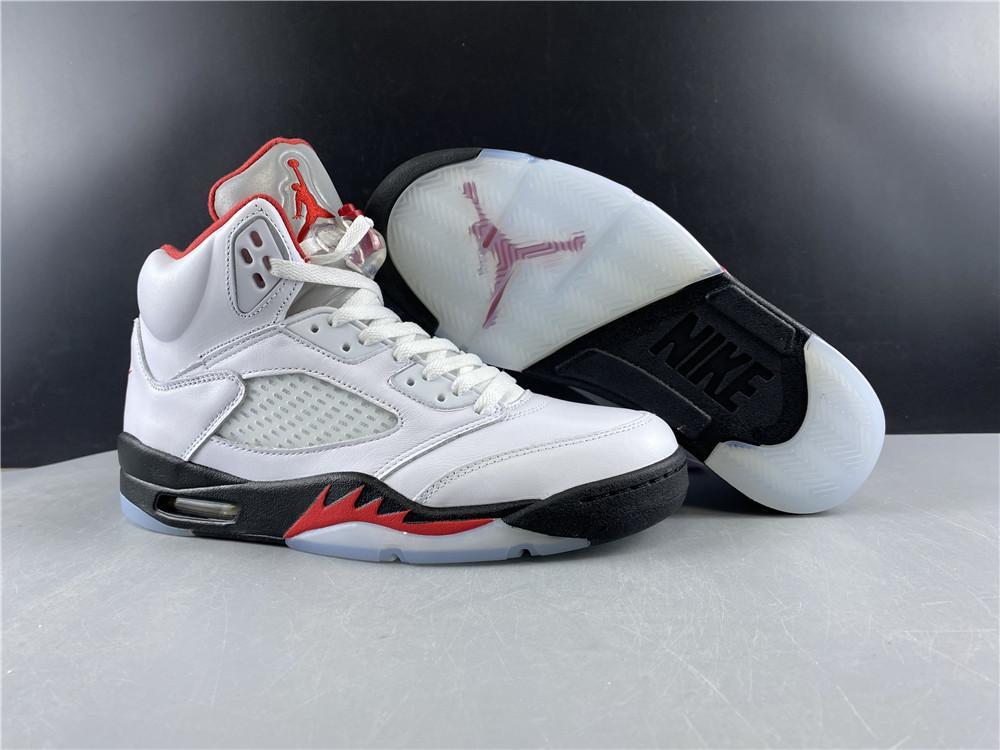 AJ 5 Fire Red Silver Tongue (2020) Shoes Sneakers – nk0000787