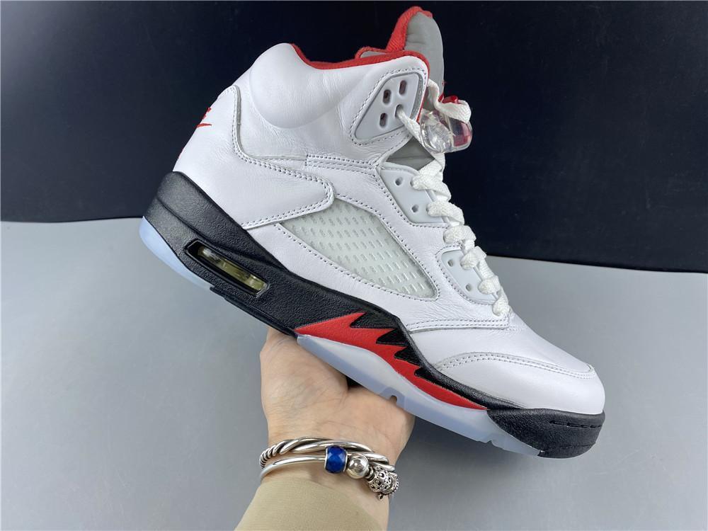 AJ 5 Fire Red Silver Tongue (2020) Shoes Sneakers – nk0000787