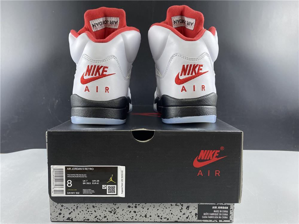 AJ 5 Fire Red Silver Tongue (2020) Shoes Sneakers – nk0000787