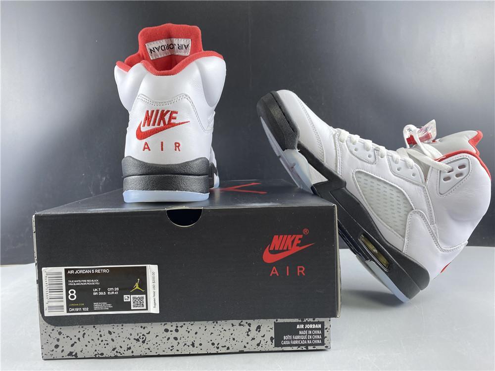 AJ 5 Fire Red Silver Tongue (2020) Shoes Sneakers – nk0000787
