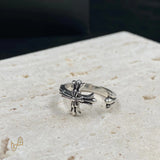 CH Silver Cross Ring – CH0085
