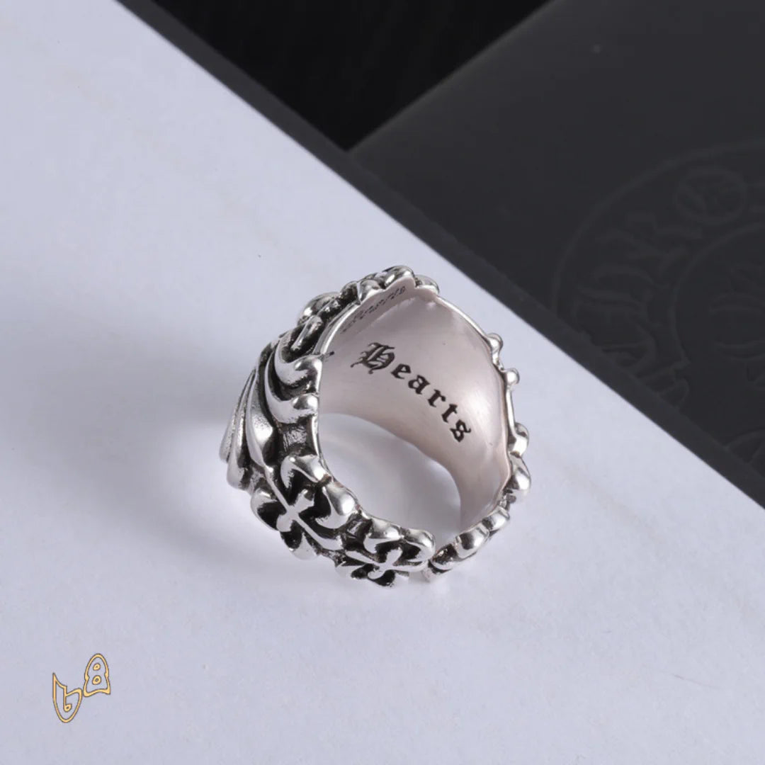 CH Cross Flower Ring – CH0091