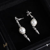 CH Cross Pearl Dangle Earrings – CH0167