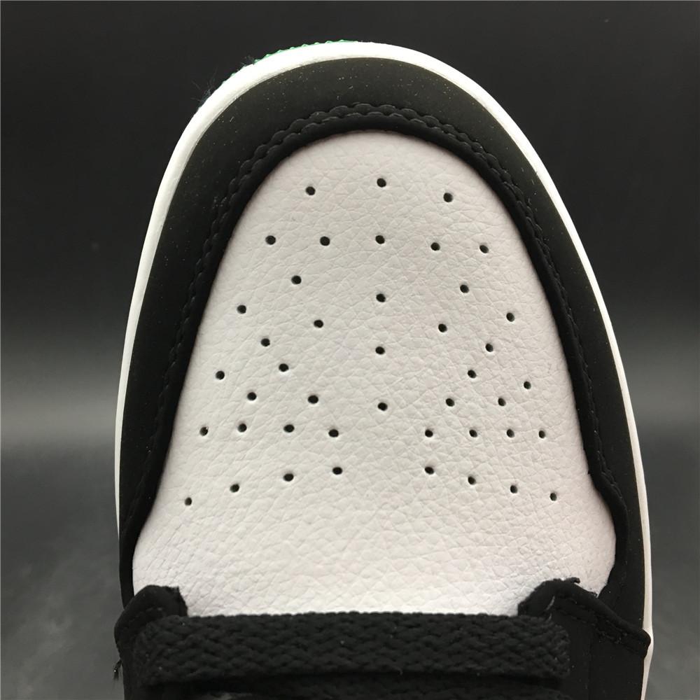 AJ 1 Low White Black Mystic Green Shoes Sneakers – nk0000303