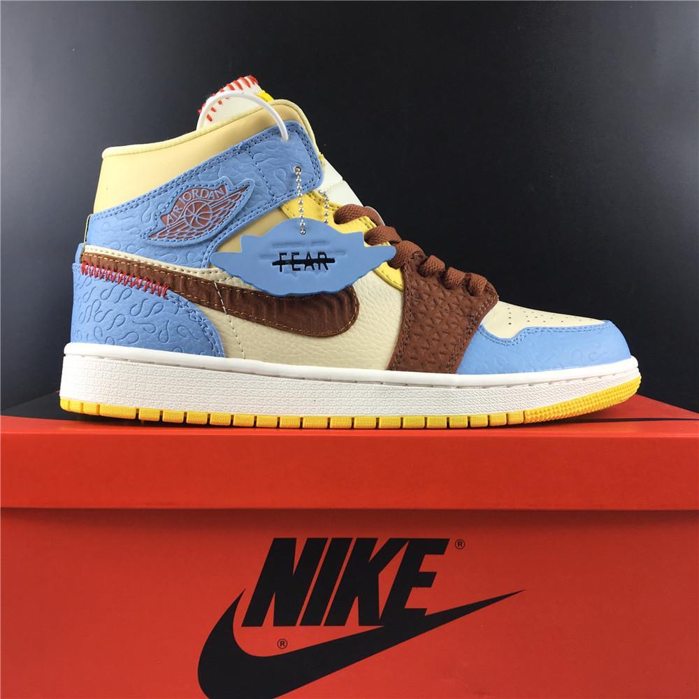 AJ 1 Mid SE Fearless Maison Chateau Rouge Shoes Sneakers – nk0000212