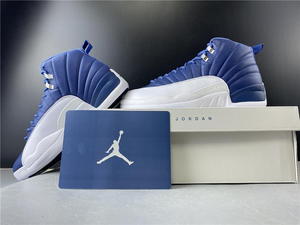 AJ 12 Retro Stone Blue Shoes Sneakers – nk0000810