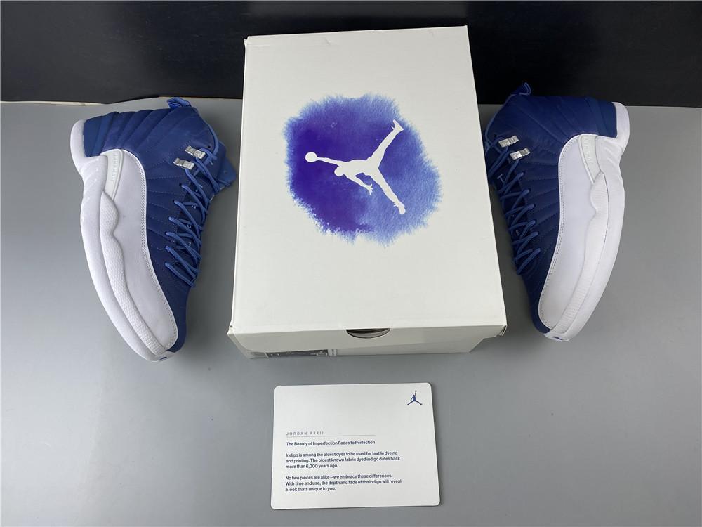 AJ 12 Retro Stone Blue Shoes Sneakers – nk0000810