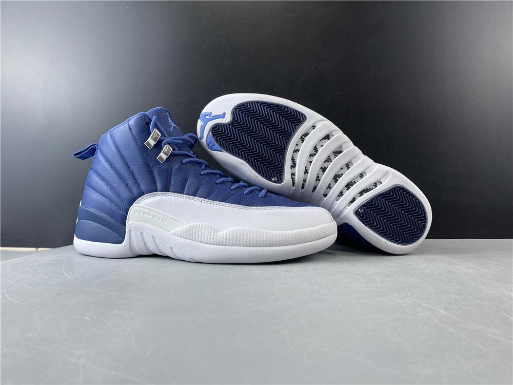 AJ 12 Retro Stone Blue Shoes Sneakers – nk0000810