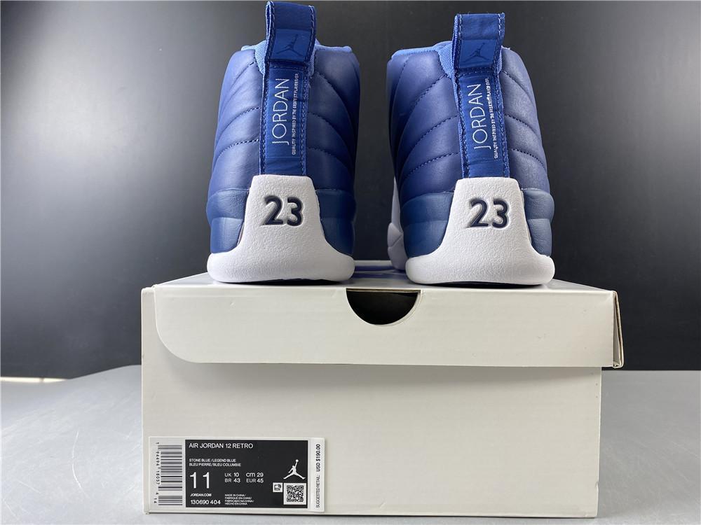AJ 12 Retro Stone Blue Shoes Sneakers – nk0000810