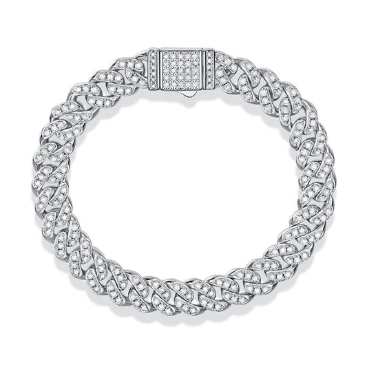 S925 Silver Moissanite Light Of Faith Luxurious Bracelet