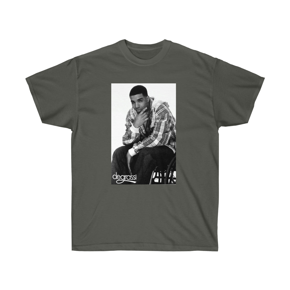 Rap Drake Degrassi Men T-Shirt - Charcoal, M image