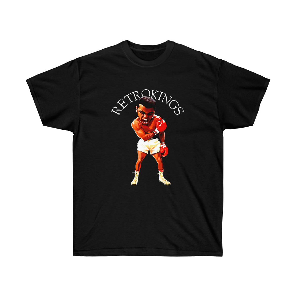 Rap Ali Retroking Men T-Shirt - Black, 2XL image