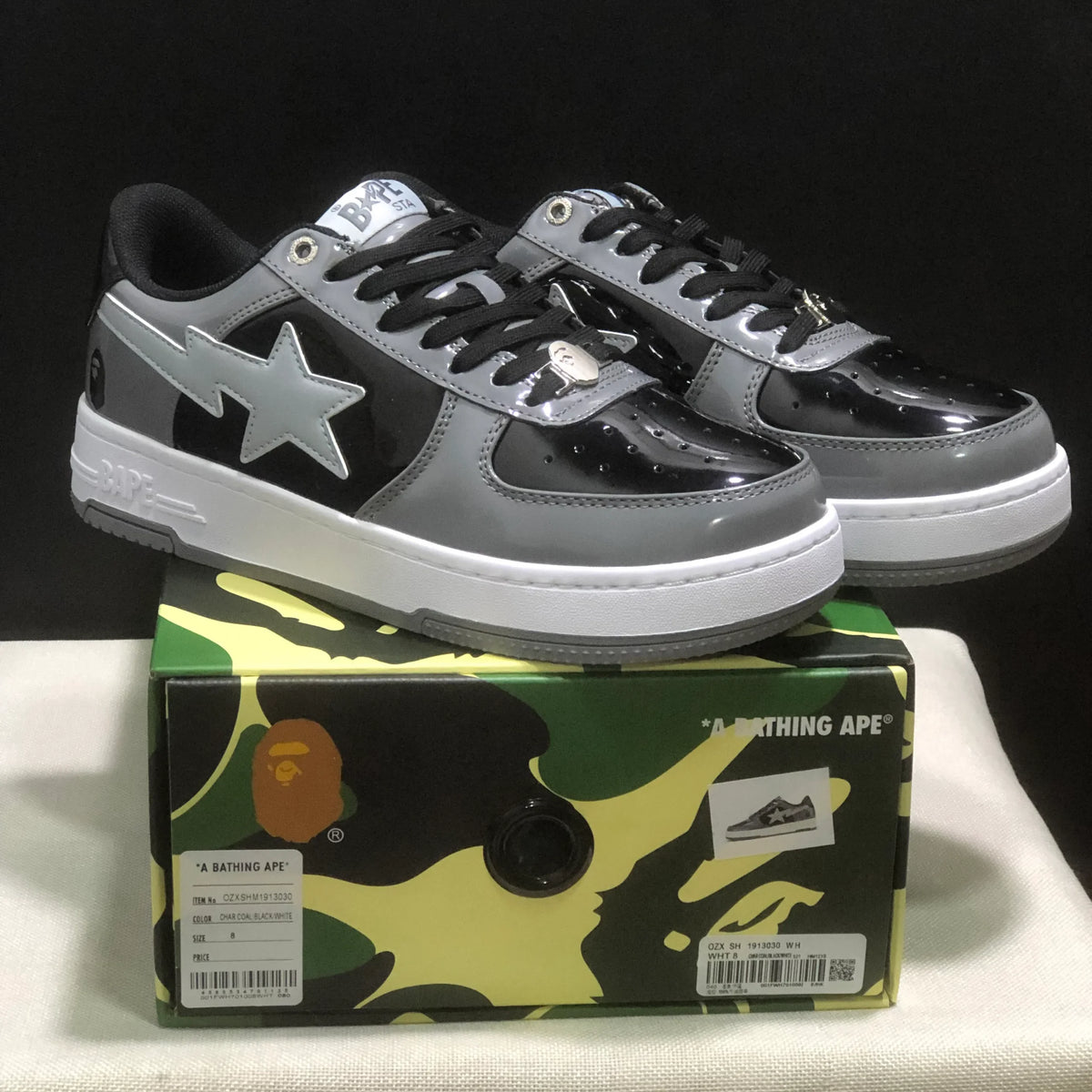 Bapesta #1 M1 'Grey' Shoes Sneakers - nk0005523 image 9