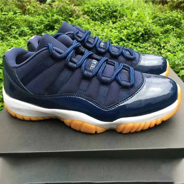 AJ 11 Retro Low Navy Gum Shoes Sneakers – nk0004099
