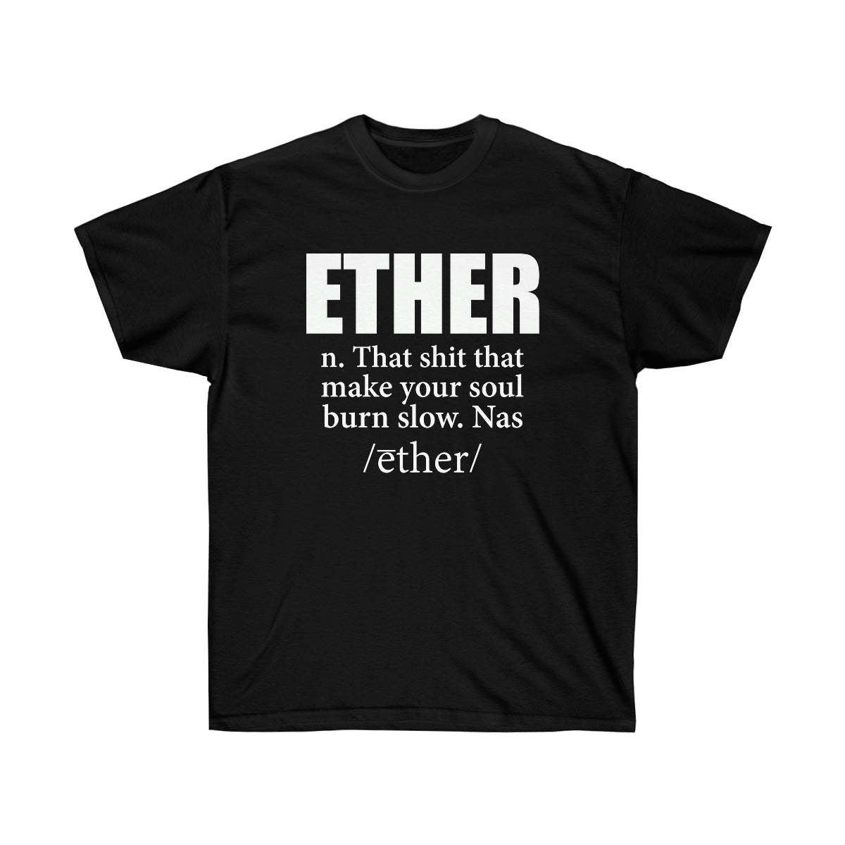 Ether Nas Men T-Shirt - Black, S image