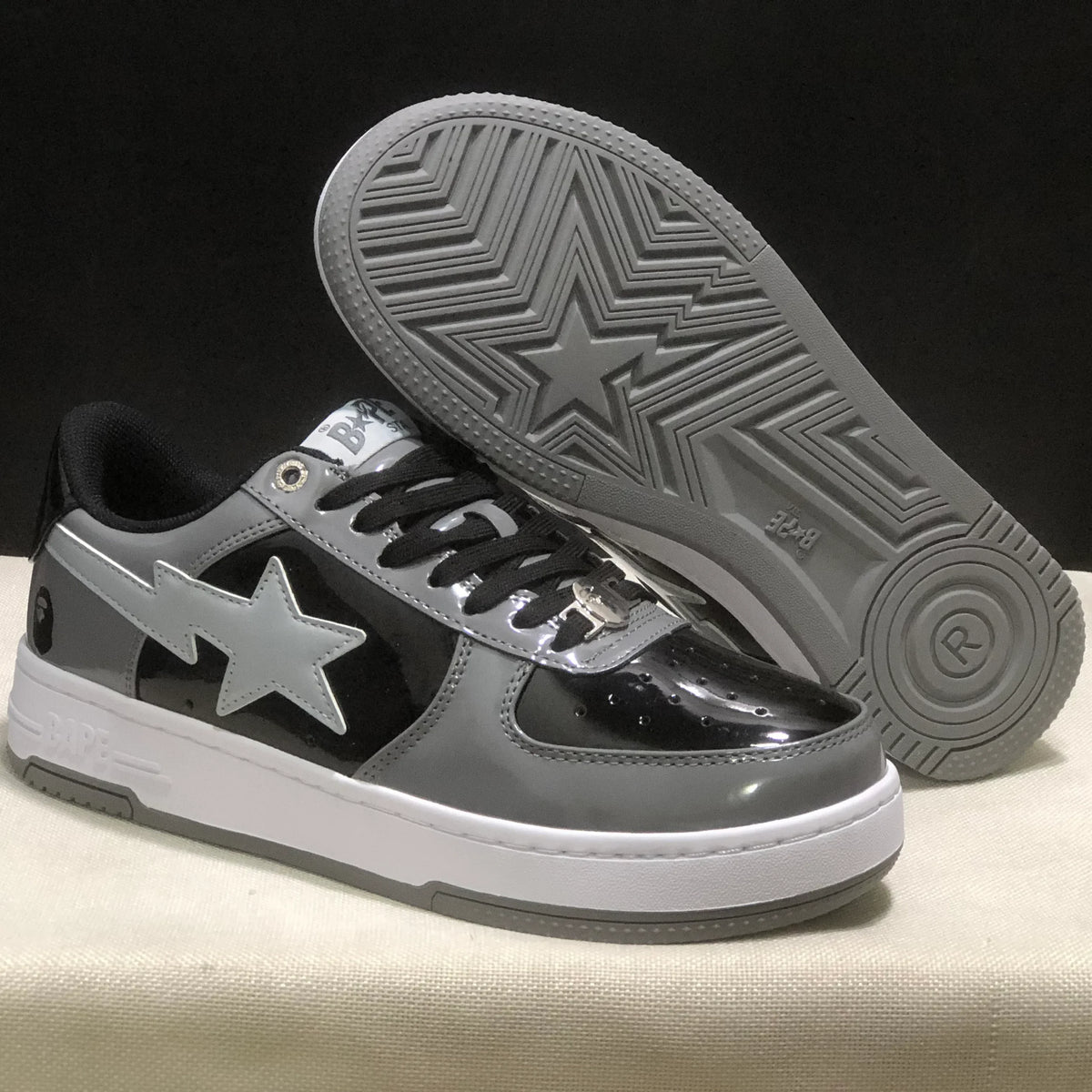 Bapesta #1 M1 'Grey' Shoes Sneakers - nk0005523 image 5