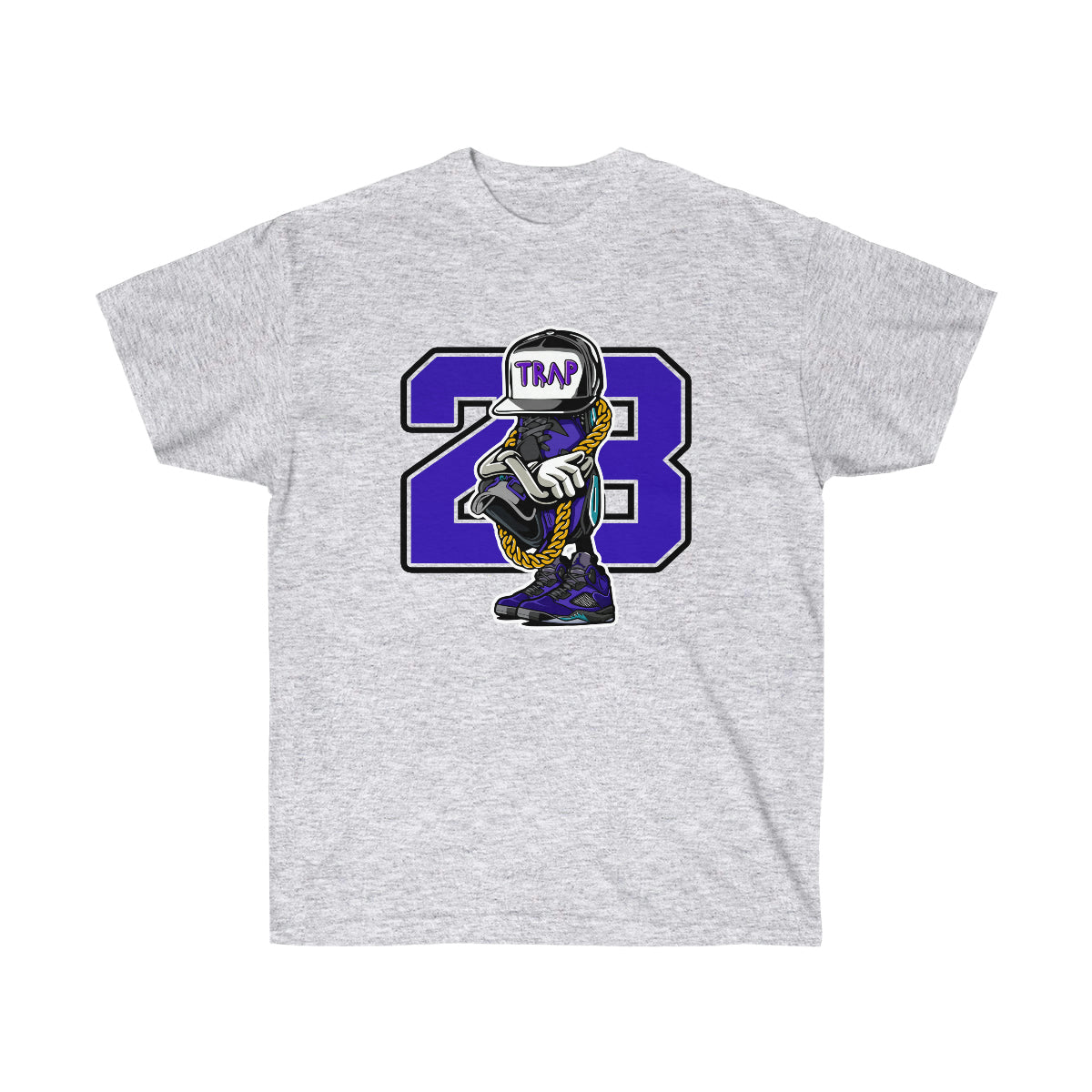 Trap Life JD 23 Men T-Shirt - Ash, 2XL image