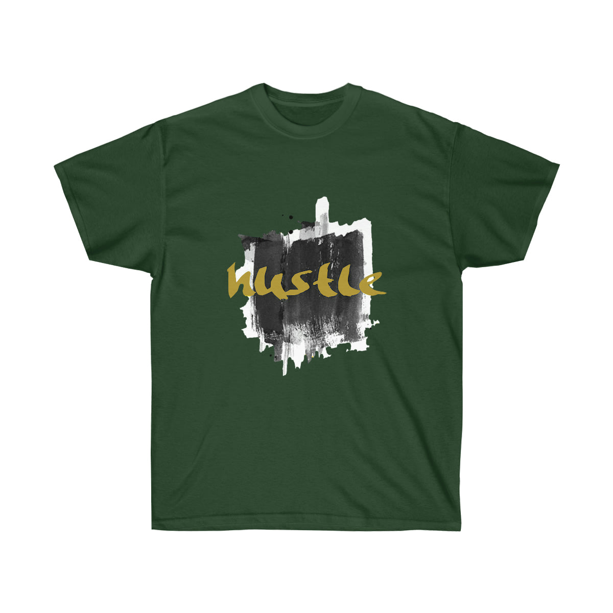 Rap Hustle Graphic Men T-Shirt - Forest Green, S image