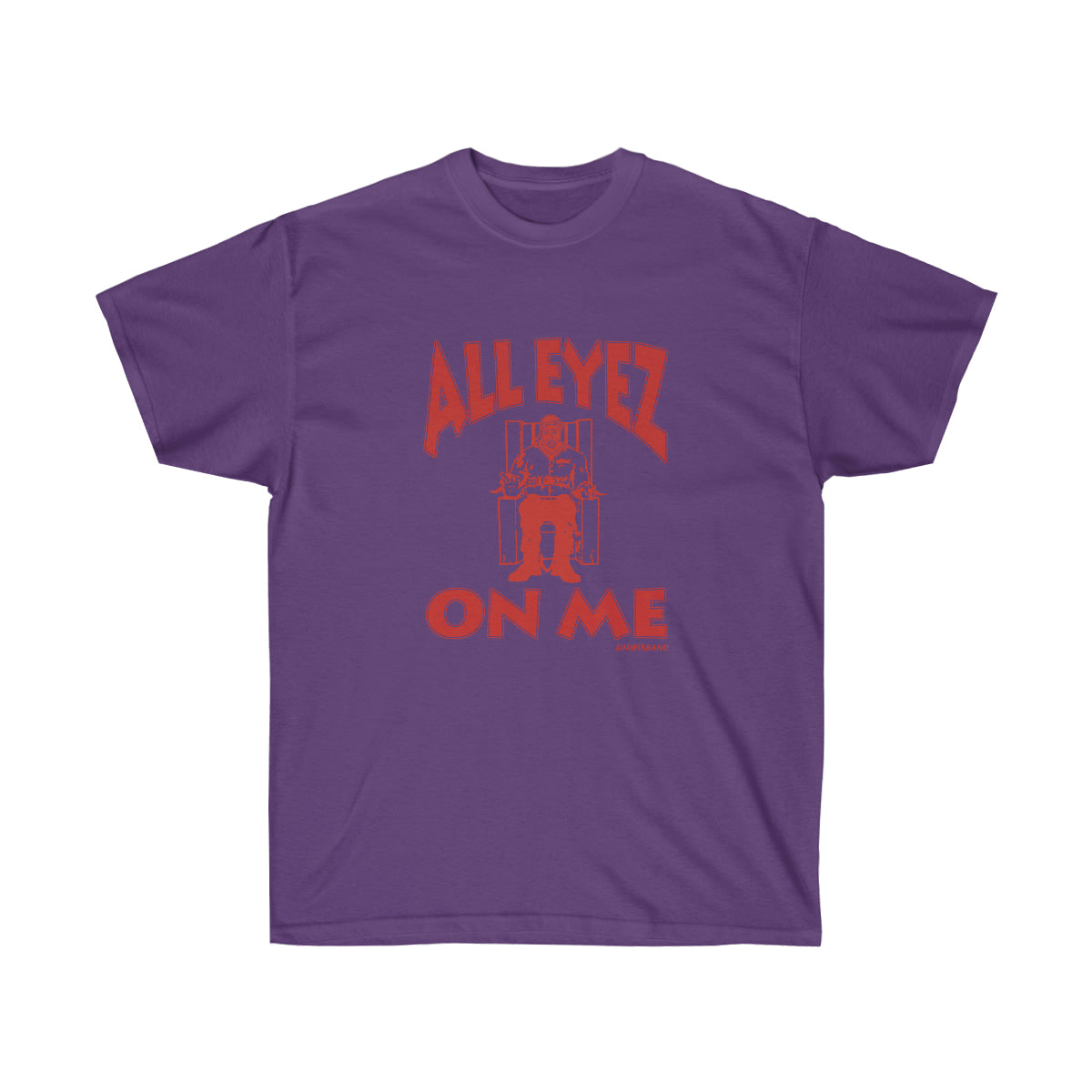 All Eyez On Me Men T-Shirt - Purple, M image
