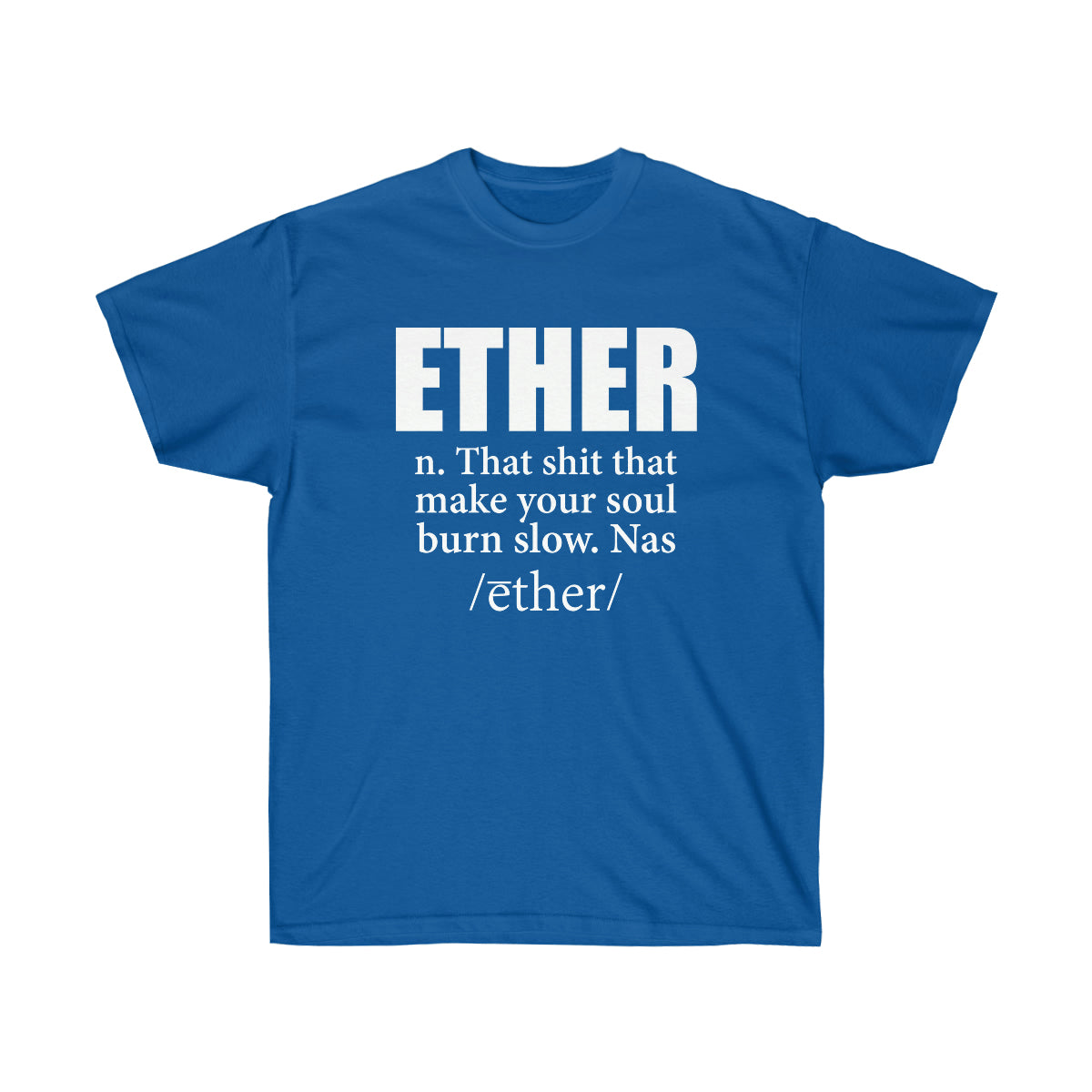 Ether Nas Men T-Shirt - Royal, M image