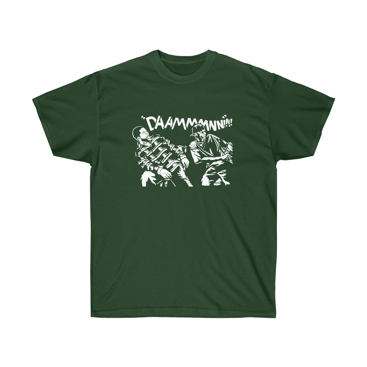Rap Friday Movies Damnnnn Men T-Shirt - Forest Green, 2XL image