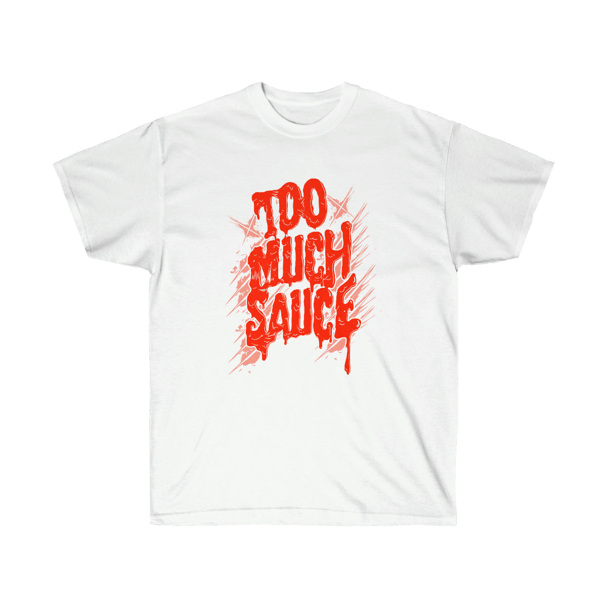 Too Much Sauce Men T-Shirt - White, S image