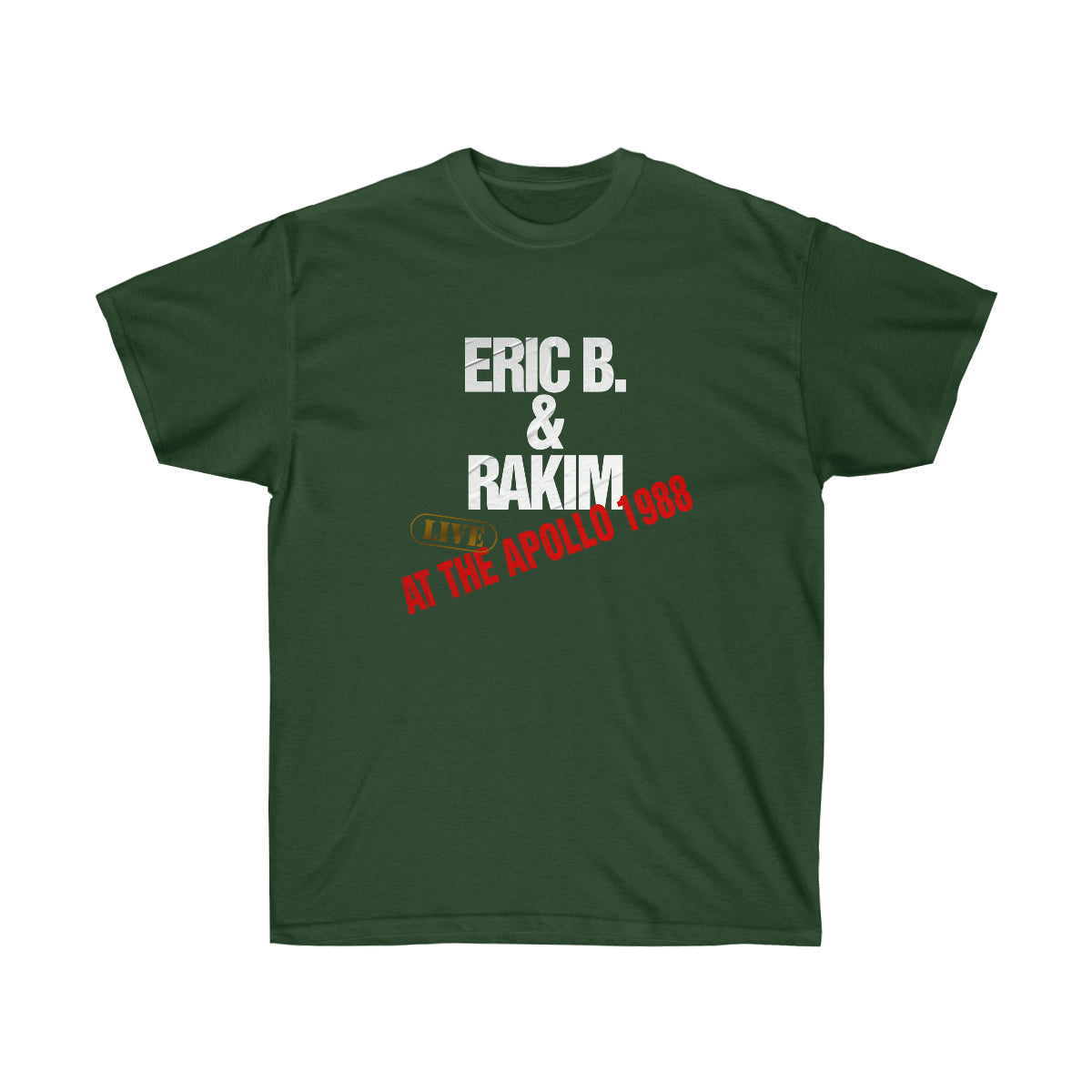 Rap Live At The Apollo 1988 Men T-Shirt - Forest Green, XL image