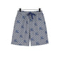 BUR All-Over Monogram Knight Shorts in Navy - 370 – bbr0000370 image 0