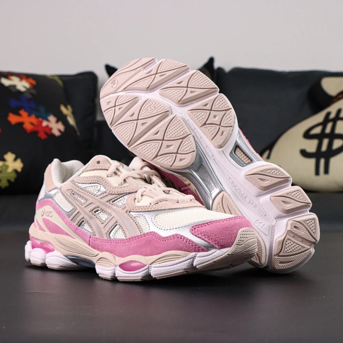 AS Gel NYC Cream Pink Shoes Sneakers – as0000001