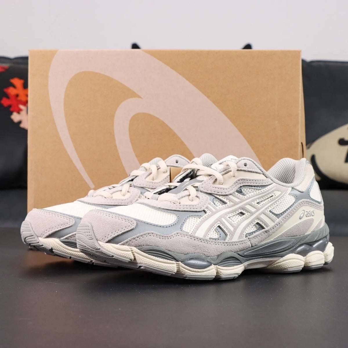 AS Gel NYC Cream Oyster Grey Shoes Sneakers – as0000002
