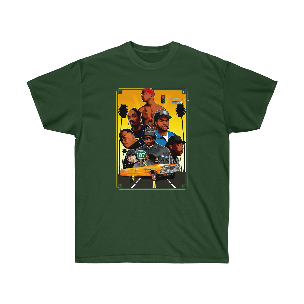 RAP 90's West Coast Legends Men Shirt image 4