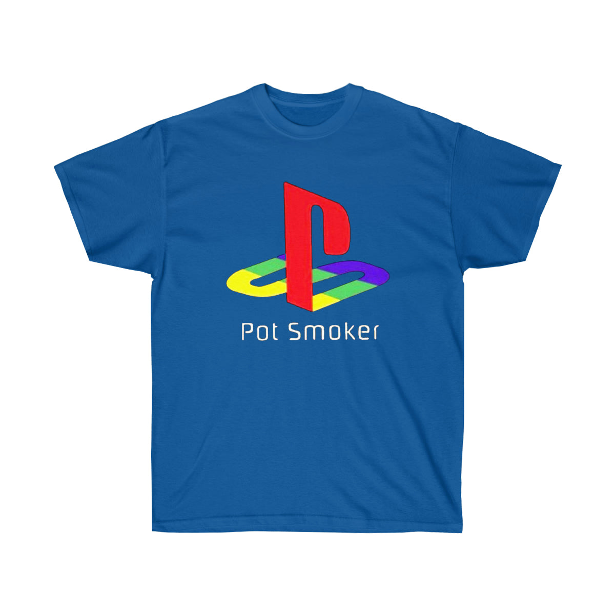 Pot Smoker Retro Men T-Shirt - Royal, 3XL image