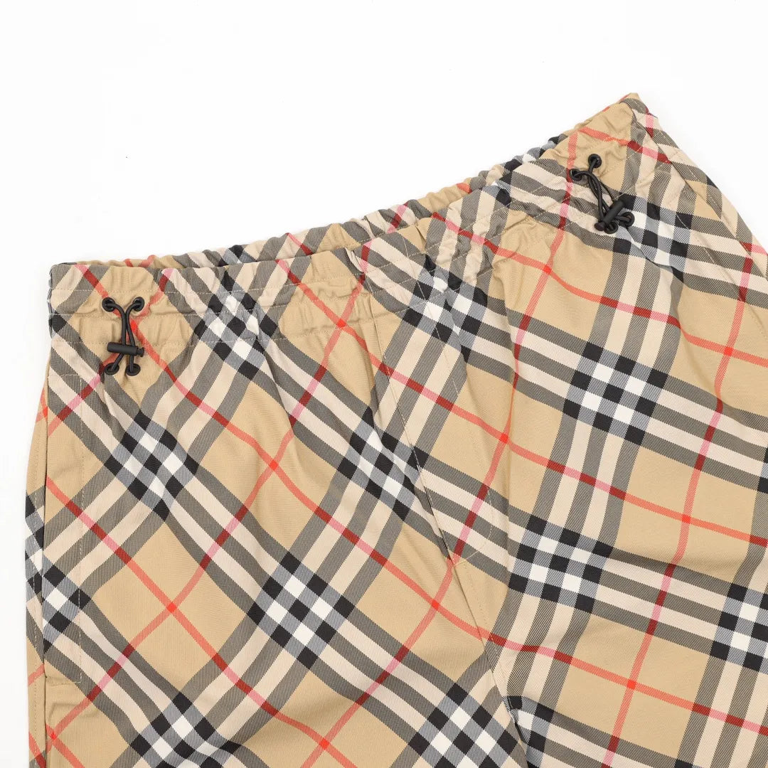 BUR Archive Check Knight Motif Shorts in Tan - 380 - bbr0000380 image 6