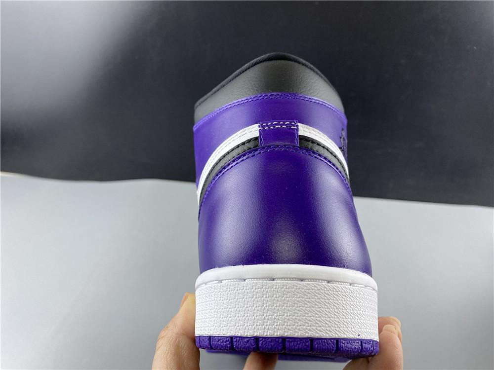 AJ 1 Retro High Court Purple White Shoes Sneakers – nk0000683