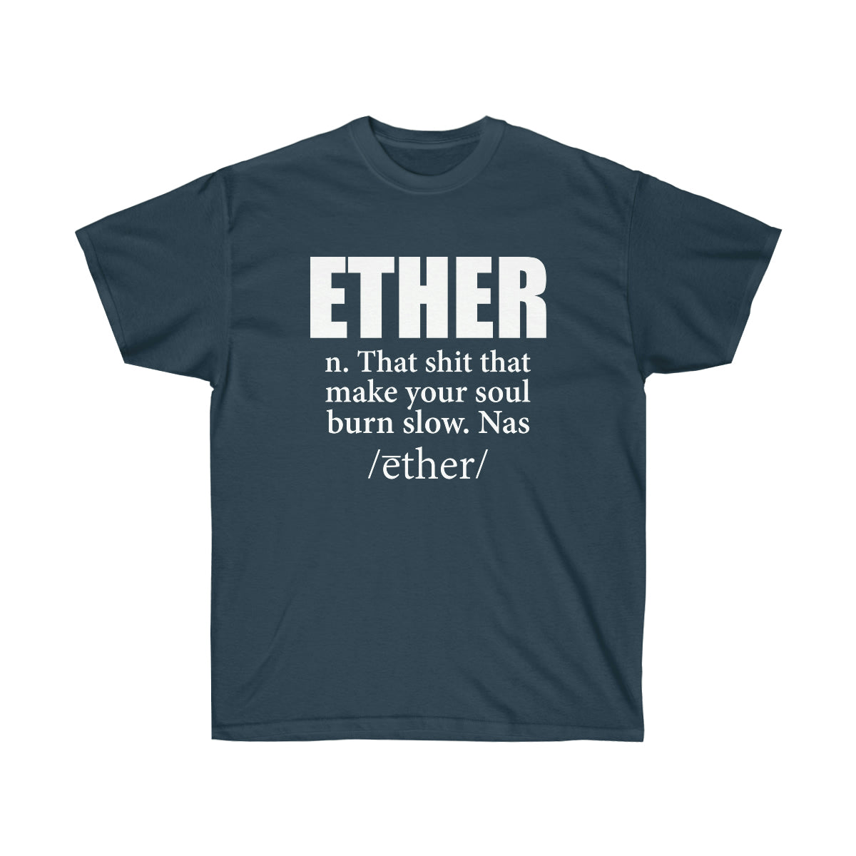 Ether Nas Men T-Shirt - Blue Dusk, XL image