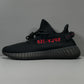 YzY Boost 350 V2 Black Red Shoes Sneakers – ad0000012