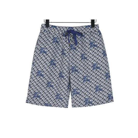 BUR All-Over Monogram Knight Shorts in Navy – 370 – bbr0000370