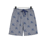 BUR All-Over Monogram Knight Shorts in Navy – 370 – bbr0000370