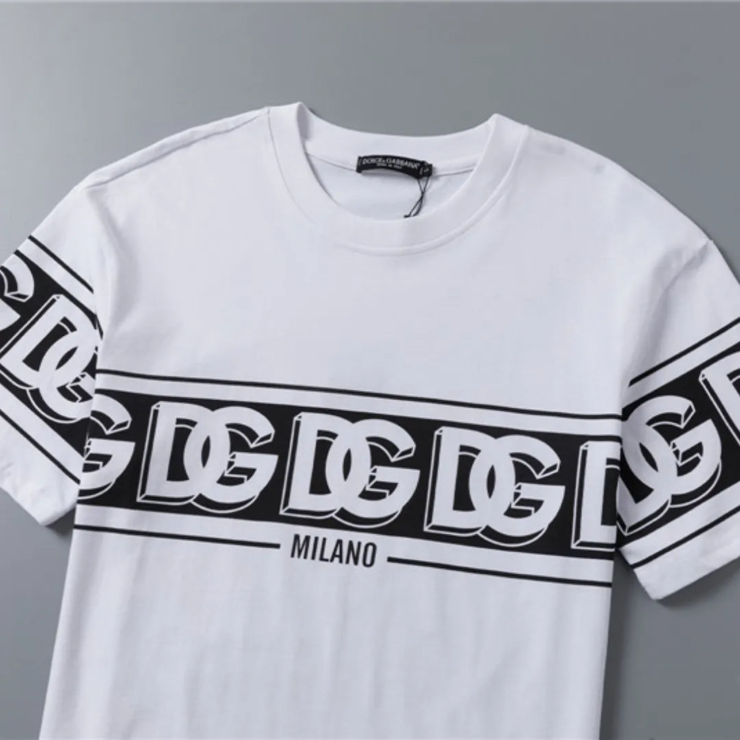 D&G Logo DG Print T-shirt in White - 111 - dng0000111 image 4