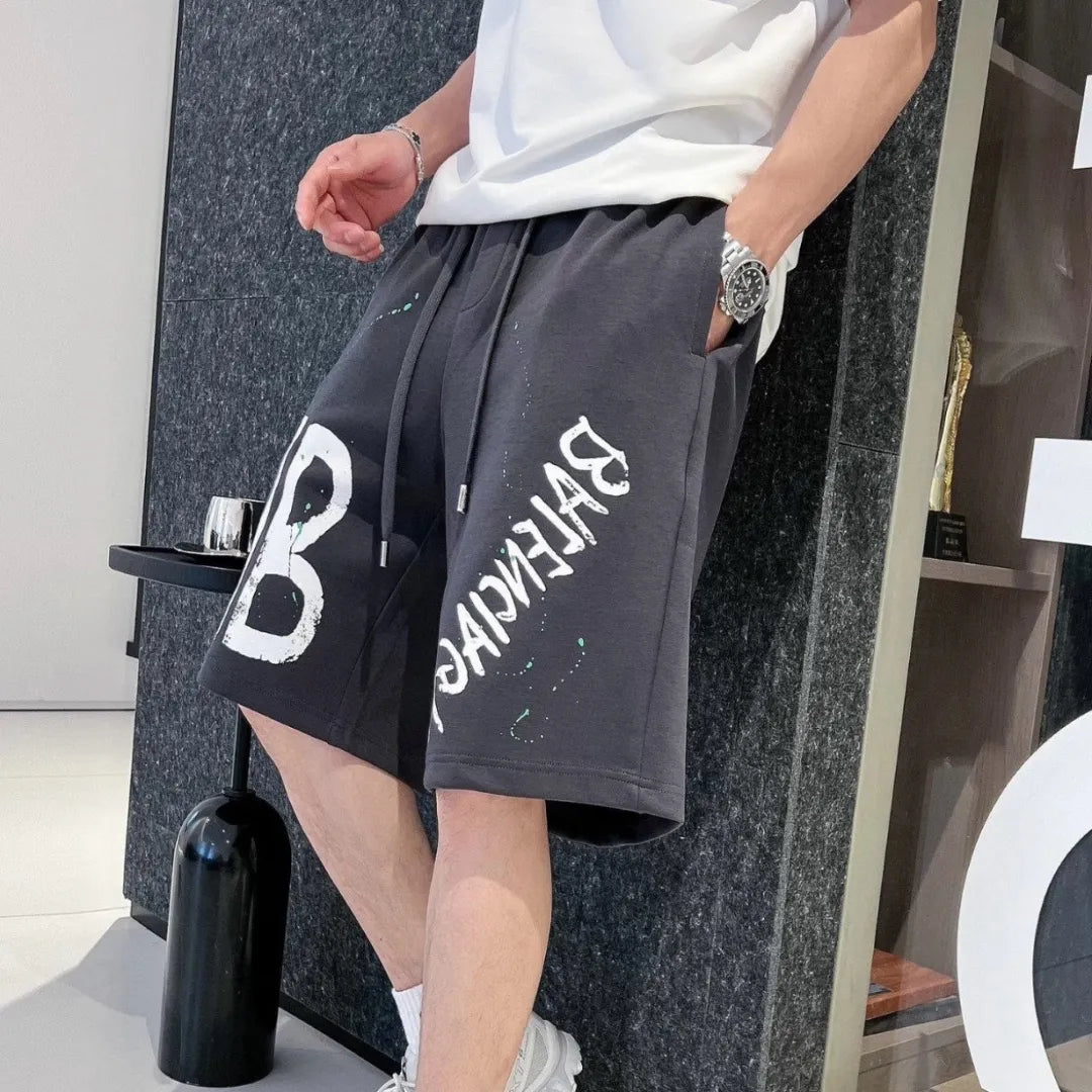 BLCG BB Graffiti Logo Shorts in Black – 610 – blcg0000610
