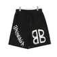 BLCG BB Graffiti Logo Shorts in Black – 610 – blcg0000610