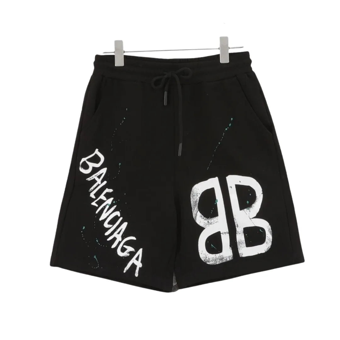 BLCG BB Graffiti Logo Shorts in Black – 610 – blcg0000610