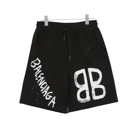 BLCG BB Graffiti Logo Shorts in Black – 610 – blcg0000610