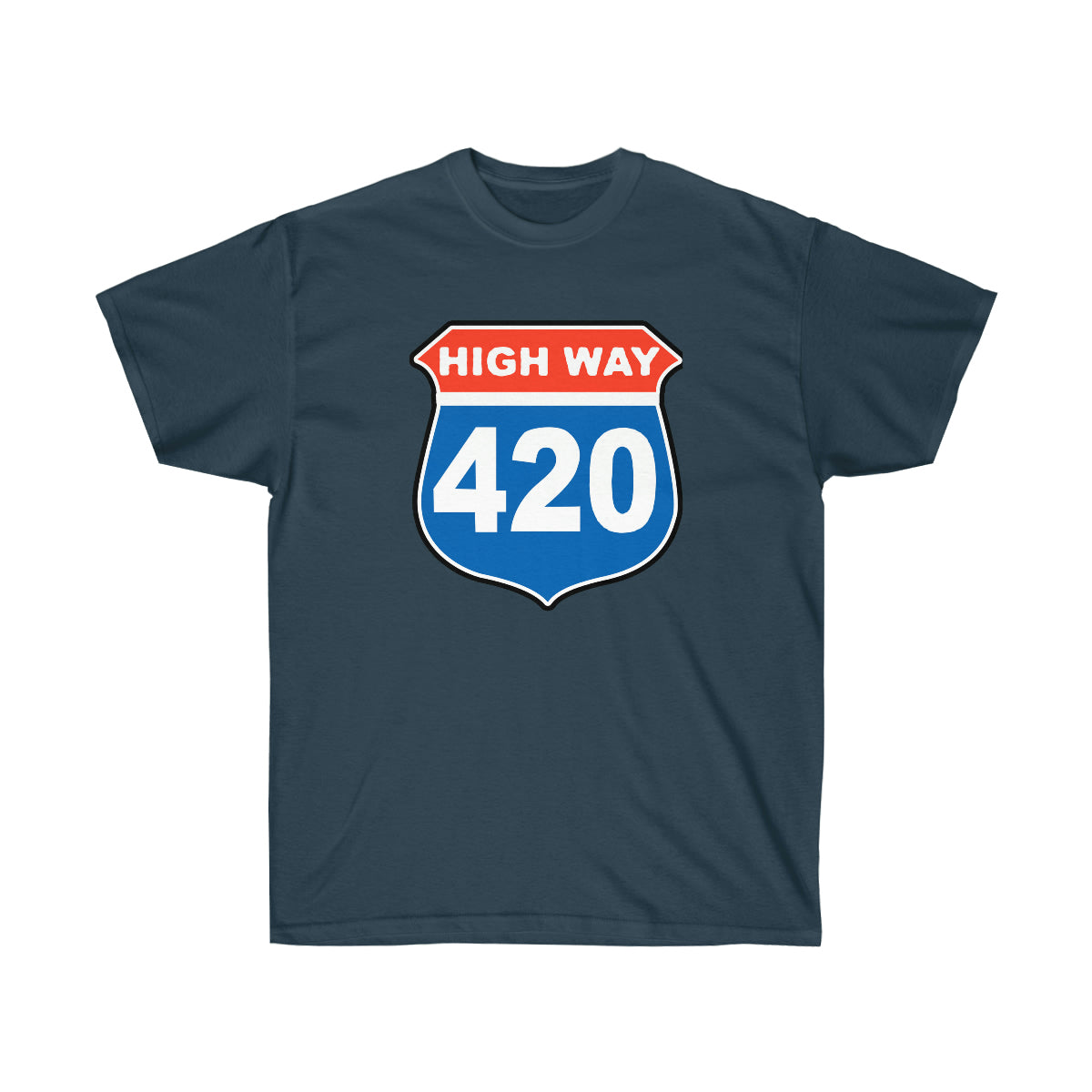 High Way 420 Men T-Shirt - Blue Dusk, 3XL image