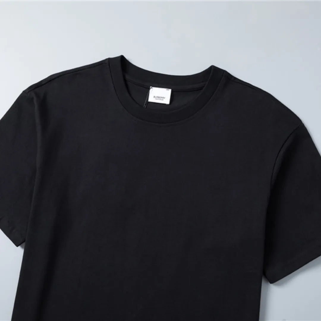 BUR Check Label T-Shirt in Black - 383 - bbr0000383 image 10