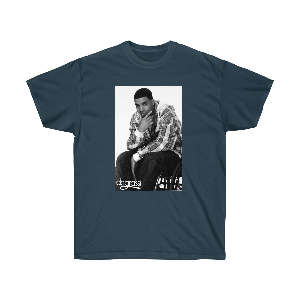 Rap Drake Degrassi Men T-Shirt - Blue Dusk, 3XL image