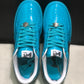 A Bathing Ape Bape Sta #1 Turquoise Blue Black Patent Leather Shoes Sneakers - nk0005515 image 7