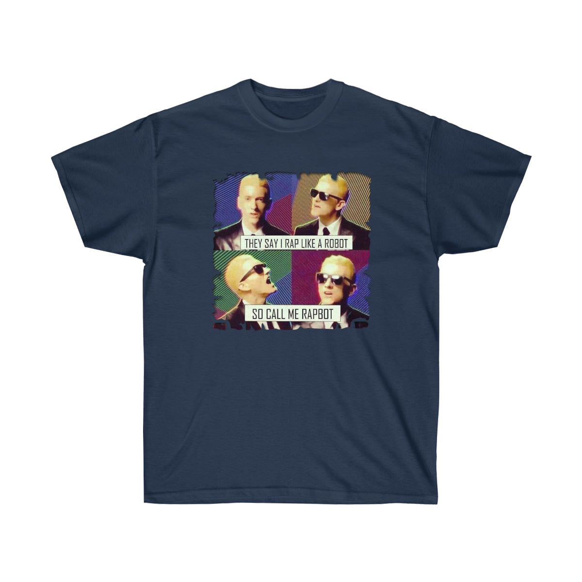 Call Me Rapbot Men T-Shirt - Navy, L image