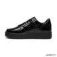 A Bathing Ape Bape Sta Low Patent Black Shoes Sneakers - nk0005521 image 1